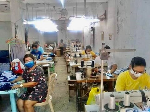 FACE MASKS PRODUCTION. Responding to the need for face masks among frontliners and health workers in the fight against the dreaded Covid-19, micro, small, and medium entrepreneurs of Pampanga that are into garments business produce thousands of washable and reusable face masks. (DTI)
