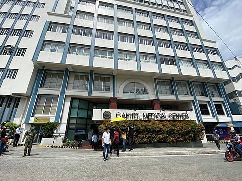MANILA. Some members of the media gather at the Capitol Medical Center, following reports of former President Benigno S. C. Aquino III, known as PNoy, being rushed to this hospital in Quezon City on June 24, 2021. (Third Anne Peralta-Malonzo)