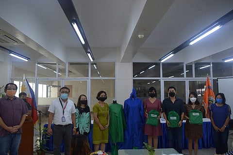 NEGROS. CHMSC turns over the PPE sets to Bayanihan Mission representatives on September 16. (Contributed photo)