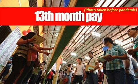13th month pay to depend on days of actual work (File photo)