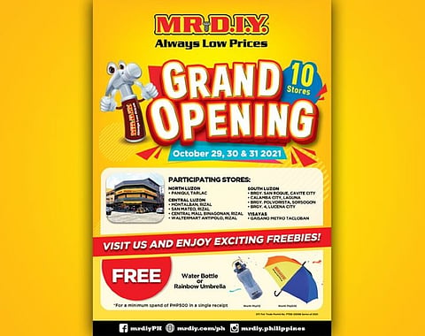MR.D.I.Y. Philippines to surprise customers with fun, freebies in 10 new stores