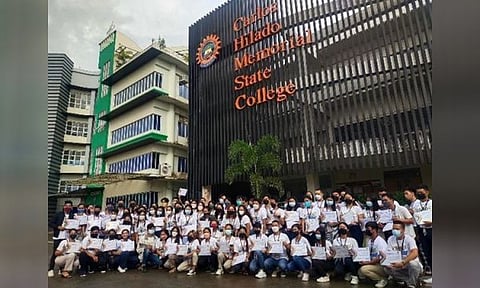 NEGROS. Eighty-four student leaders attend the six-day 5th Ripples Training Camp at the Carlos Hilado Memorial State College in Talisay City recently. (Contributed Photo)