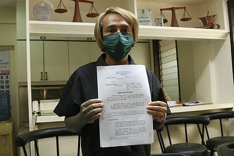 DAVAO. Former Davao City information officer Jefry Tupas files a cyber libel case against vice presidential candidate Walde Bello. (Contributed photo)