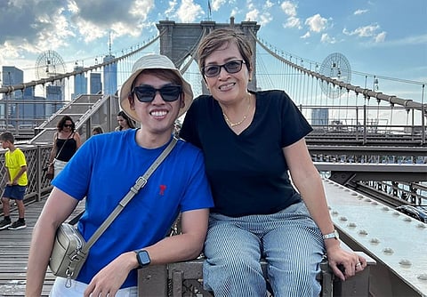 USA. Atty. John Albert Laylo and his mother Leah. (Photo from Leah Bustamante Laylo's Facebook account)