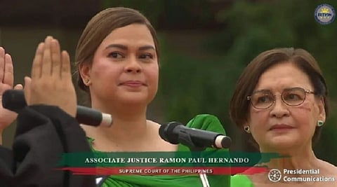 DAVAO. Incoming Vice President Sara Duterte-Carpio highlighted on Sunday, June 19, 2022, the importance of building a good foundation for the shaping of children, especially at home, for a better future for the country. (Photo courtesy of RTVM)