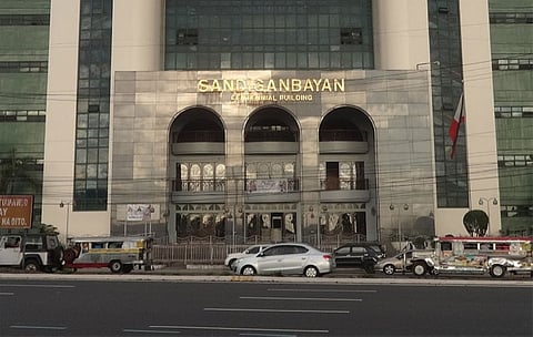 MANILA. Facade of the Sandiganbayan building.