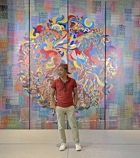 Poblacion cradles art. Sarimanok unveiled. Artist Kublai Millan's artwork will be on permanent exhibit