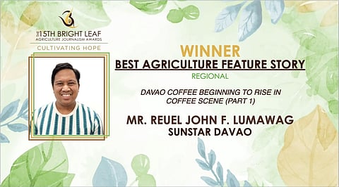 SunStar Davao EIC bags Bright Leaf award