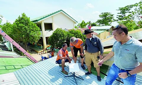     CONNECTED. Teachers and students in Pangan-an High School, Pangan-an island, Lapu-Lapu City can now connect to the internet through the Starlink satellite installed by the CViSNet Foundation Inc. through the Islet Connect (Internet for Sustainable, Livelihood, e-Education and Tourism) program on May 17, 2023. / Amper Campaña