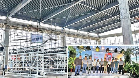 A DESALINATION plant (pictured above) of Vivant Corp. subsidiary Isla Mactan Cordova Corp. that is under construction in Barangay Catarman, Cordova, Cebu is expected to be operational by January next year. The plant’s equipment was installed on Thursday, Sept. 7, 2023. Present during the installation ceremony were (inset, from left) Cebu City Vice Mayor Raymond Alvin Garcia, Vivant Infracore  Holdings president and chief operating officer Jess Anthony Garcia, Vivant Corp. chief executive officer Arlo A. G. Sarmiento, Cebu Provincial Board Member Carmela Franco, Gov. Gwendolyn Garcia, Vivant Corp. chairman of the board Francis Damasus Garcia, Senate President Juan Miguel Zubiri, Sen. Risa Hontiveros, Cordova Mayor Cesar Suan, Cordova Vice Mayor Victor Tago III, Vivant Energy Corp. executive vice president and chief operating officer Emil Andre Garcia. / ARKEEN LARISMA