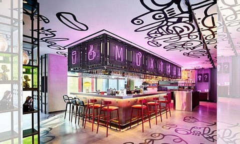 This bar serves cocktails and your room key. Yes, Bar Moxy is where you check in, too (Contributed photo)
