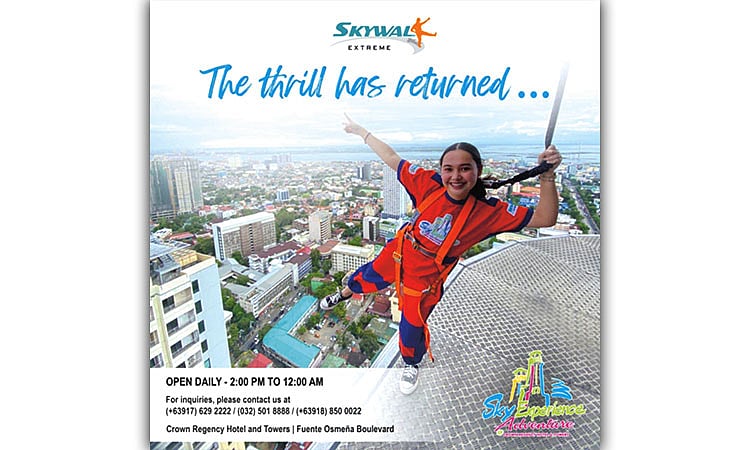 Skywalk Extreme reopens in Cebu