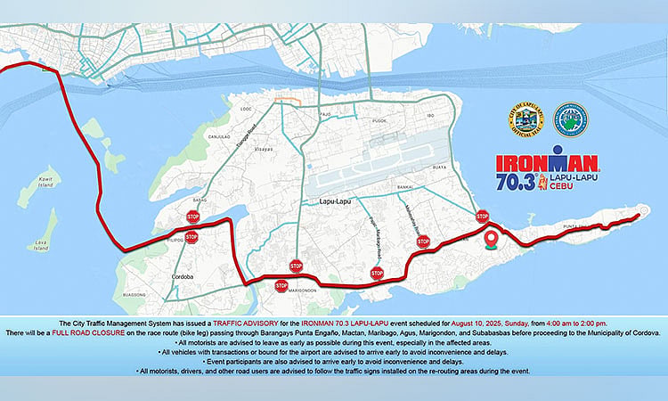 Road closures set for Ironman 70.3