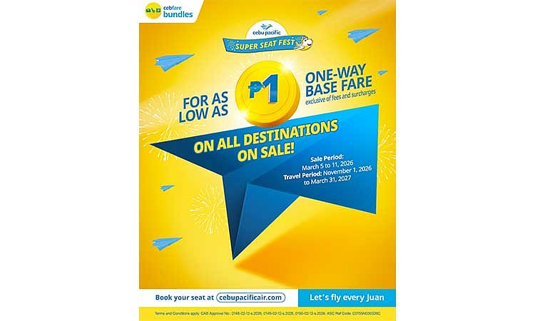Ceb Pac celebrates 30th anniversary with Piso Sale