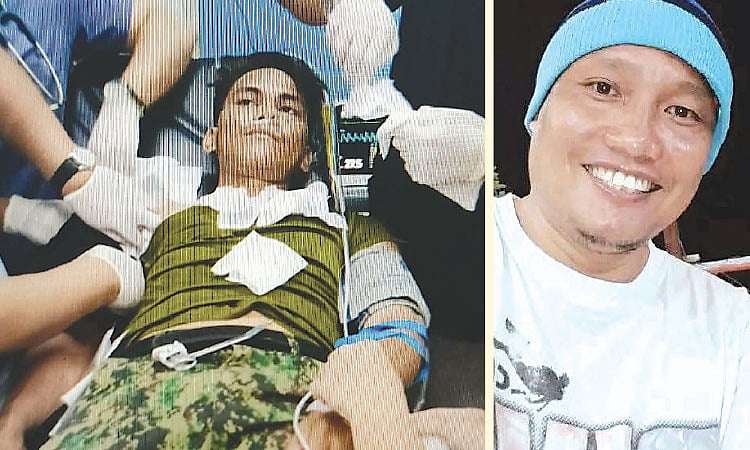 Polis nga naangol atol sa pinusilay, gipasidunggan