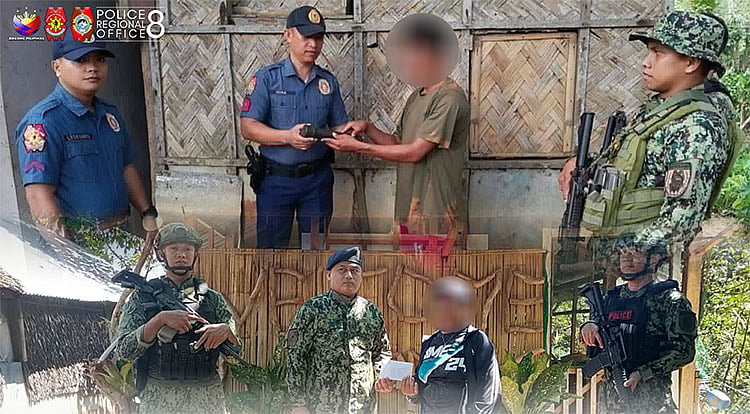 Cops facilitate surrender of 9 rebels in Eastern Visayas