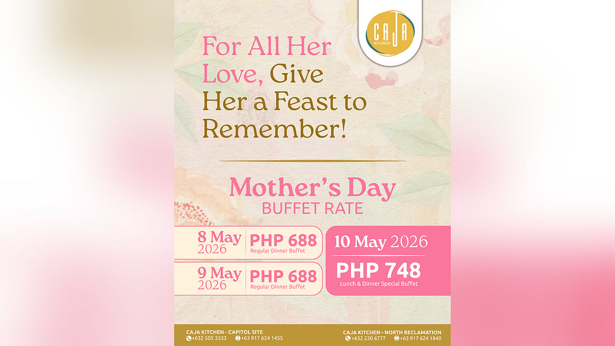 Caja Kitchen Cebu unveils Mother’s Day Buffet Offerings for 2026