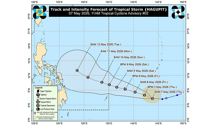Bagyo’ng Caloy mosud sa PAR ning semanaha