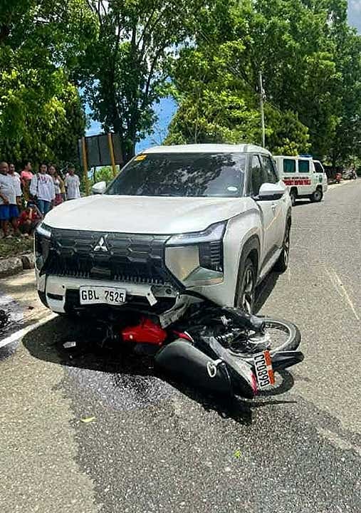 Rider dies after crash with SUV