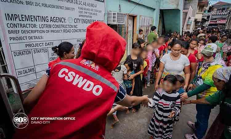 CSWDO Aids 457 Families After Massive Barangay 23-C Fire