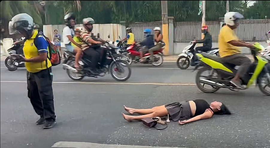 Babaye mihigda sa dalan, maghikog tungod sa utang