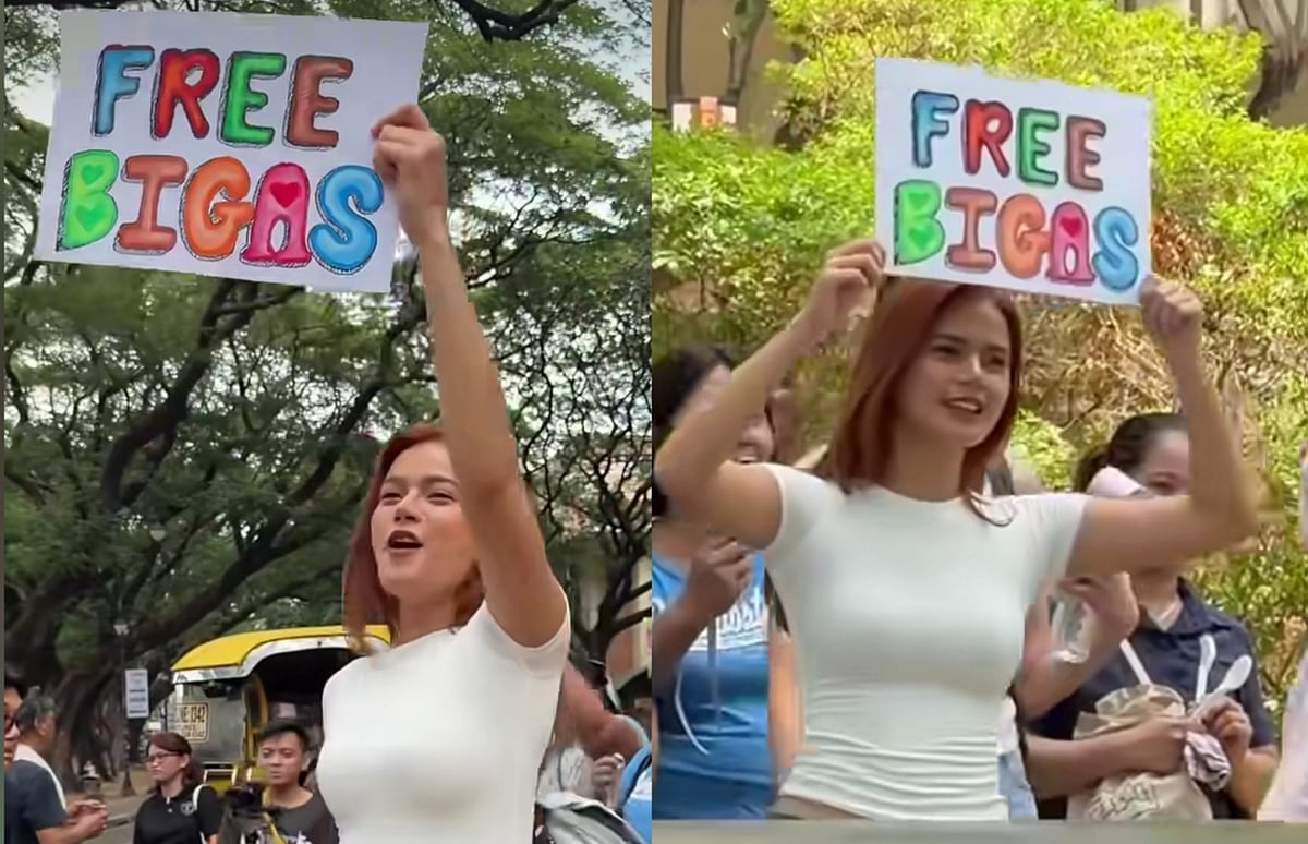 Maris Racal gives rice to jeepney drivers