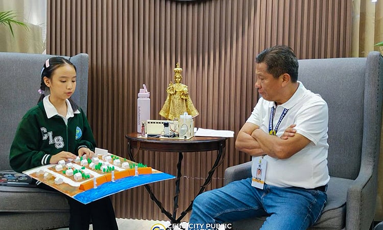 Tinun-an sa Grade 5 mipresentar sa  
iyang flood control proj. ni Archival