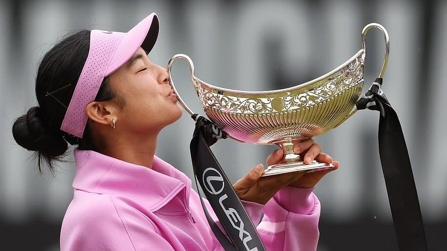 Eala wins first grass court title