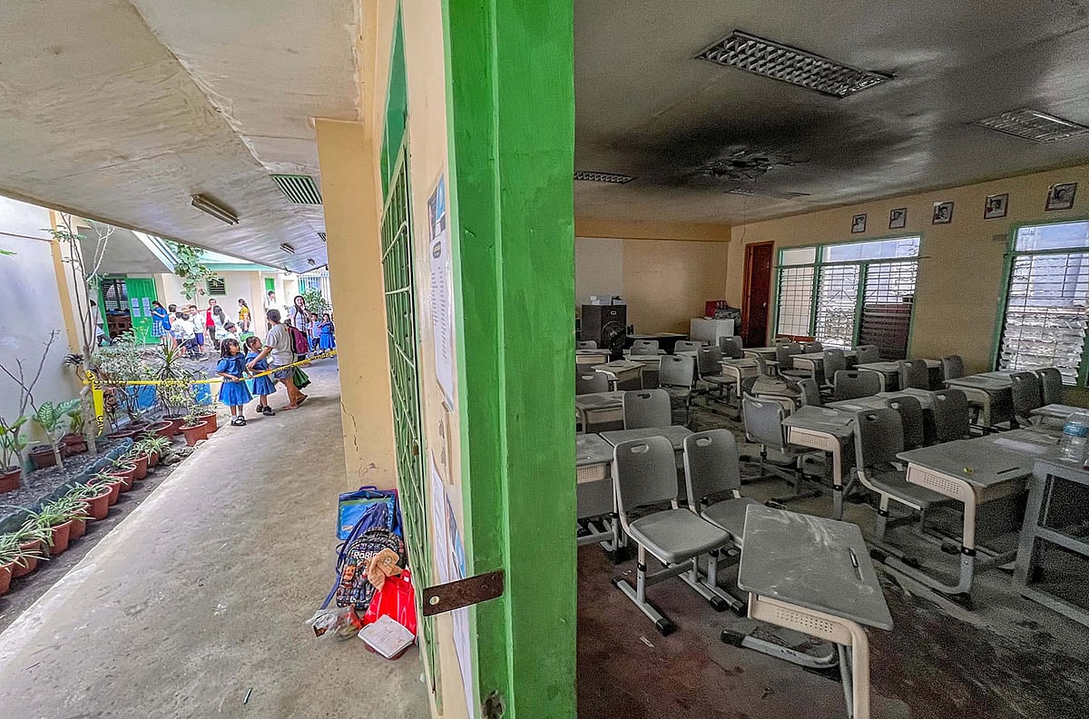 Sunog miigo sa classroom sa eskwelahan sa Lapu-Lapu