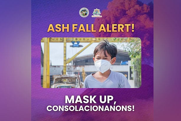 Consolacion suspends classes due to Mt. Kanlaon ashfall