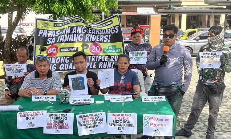 Delivery riders call for pay raise