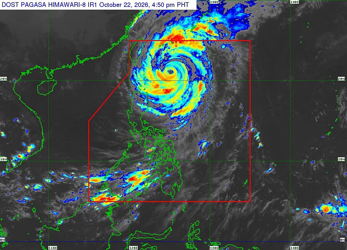 'Rosal' weakens into typhoon, Signal No. 2 up over Batanes