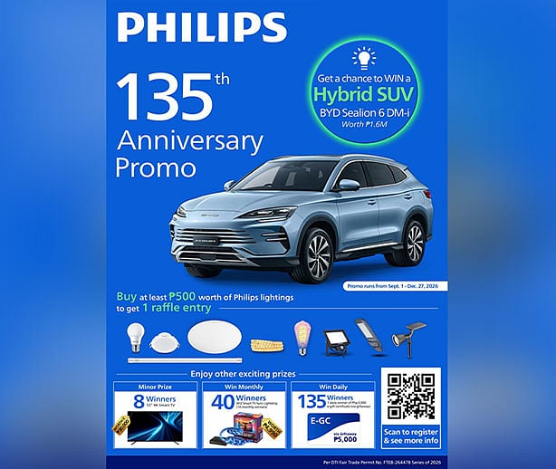 Philips marks 135 years of lighting with ₱1.6M SUV giveaway