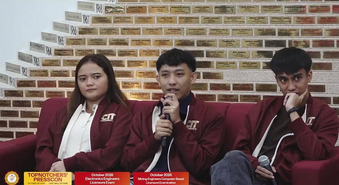 CIT-U topnotchers share board exam preparation, challenges, future plans