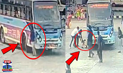 Bus hits a passenger who came to Kilambakkam to travel to his hometown.