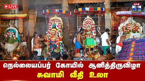 🔴 LIVE : Nellaiyappar Temple Ani Festival –