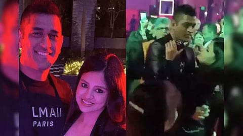 சாக்‌ஷியுடன் நடனமாடி புத்தாண்டு கொண்டாடிய தோனி