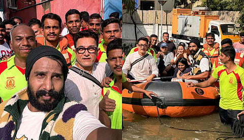 ‌‌'ഫയർ ആൻഡ് റെസ്ക്യൂ ഡിപ്പാർട്ട്മെന്റിന് നന്ദി'; ചെന്നെെ വെള്ളപ്പൊക്കത്തിൽ കുടുങ്ങിയ വിഷ്ണു വിശാലിനെയും ആമിർ ഖാനെയും രക്ഷപ്പെടുത്തി