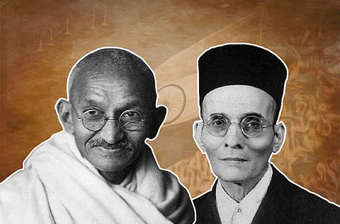 ഗാന്ധിക്ക് മുകളിൽ സവർക്കറെ പ്രതിഷ്ഠിച്ചത് ഗൂഢാലോചന, ചരിത്രനിഷേധം 
