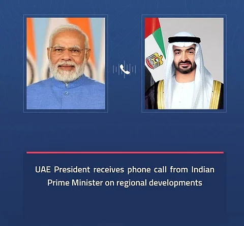 യുഎഇയില്‍ ജനജീവിതം സാധാരണ രീതിയില്‍, യുഎഇ പ്രസിഡന്‍റുമായി ഫോണില്‍ സംസാരിച്ച്  ഇന്ത്യൻ പ്രധാനമന്ത്രി 