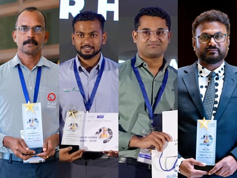 അബുദാബിയിൽ 'ലേബർ ഹീറോ'കളായി 4 മലയാളികൾ, കഠിനാധ്വാനത്തിന്‍റെ വിജയഗാഥ