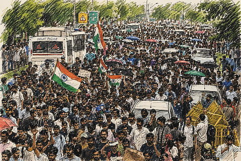 The Flower in the Rifle: On the legality and the morality of peaceful protests