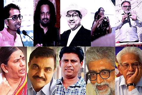 The Bhima-Koregaon persecuted | Rona Wilson, Mahesh Raut, Surendra Gadling,  Shoma Sen, Sudhir Dhawale, Varavara Rao, Gautam Navalakha, Arun Ferreira, Anand Teltumbde and Sudha  Bharadwaj.