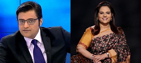 Arnab Goswami and Navika Kumar.