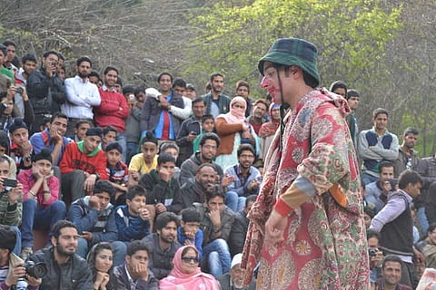 Rayees in a live performance. 
