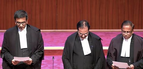 Justice P.K. Mishra and senior advocate K.V. Viswanathan sworn in as judges of the Supreme Court