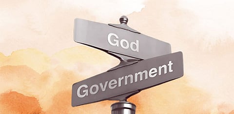 The subtle art of differentiating between a theocracy and a secular democracy