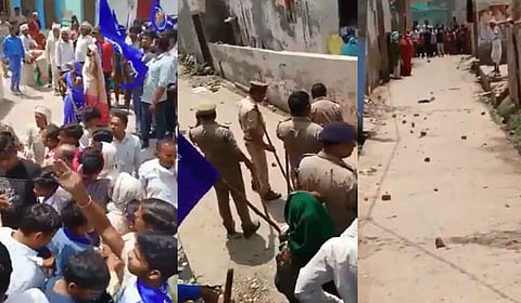 मथुरा में बाबा साहब की शोभायात्रा पर पथराव, राजस्थान में प्रतिमा लगाने पर बवाल जारी
