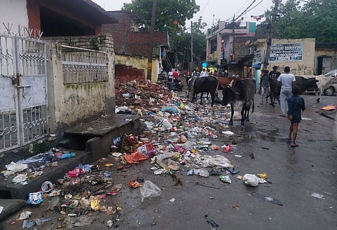 बारिश के बाद जगह-जगह हुए जल भराव के बाद स्थिति गंभीर हो जाती है। यहां ज़्यादातर लोग सफ़ाई कर्मचारी हैं। इस इलाके से लोग पूरी दिल्ली को साफ़ करने जाते हैं, लेकिन इस इलाके को साफ़ करने कोई नहीं आता. 