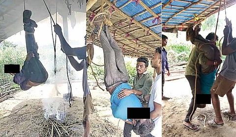 तेलंगाना में दलित युवक को उल्टा लटकाकर पीटा गया 